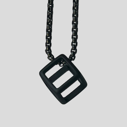 Obsidian Cube Necklace - Mário Britto