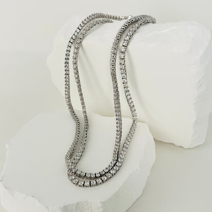 Gilded Tennis Necklace