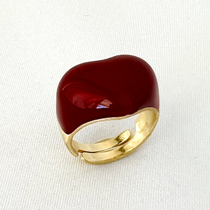 The Enamel Heart Ring - Francesca Bianchi Design