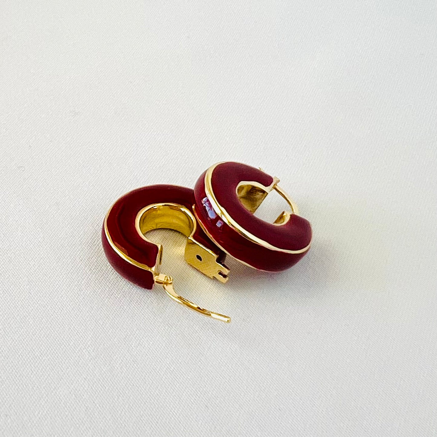 Mini Puffy Huggie Earrings