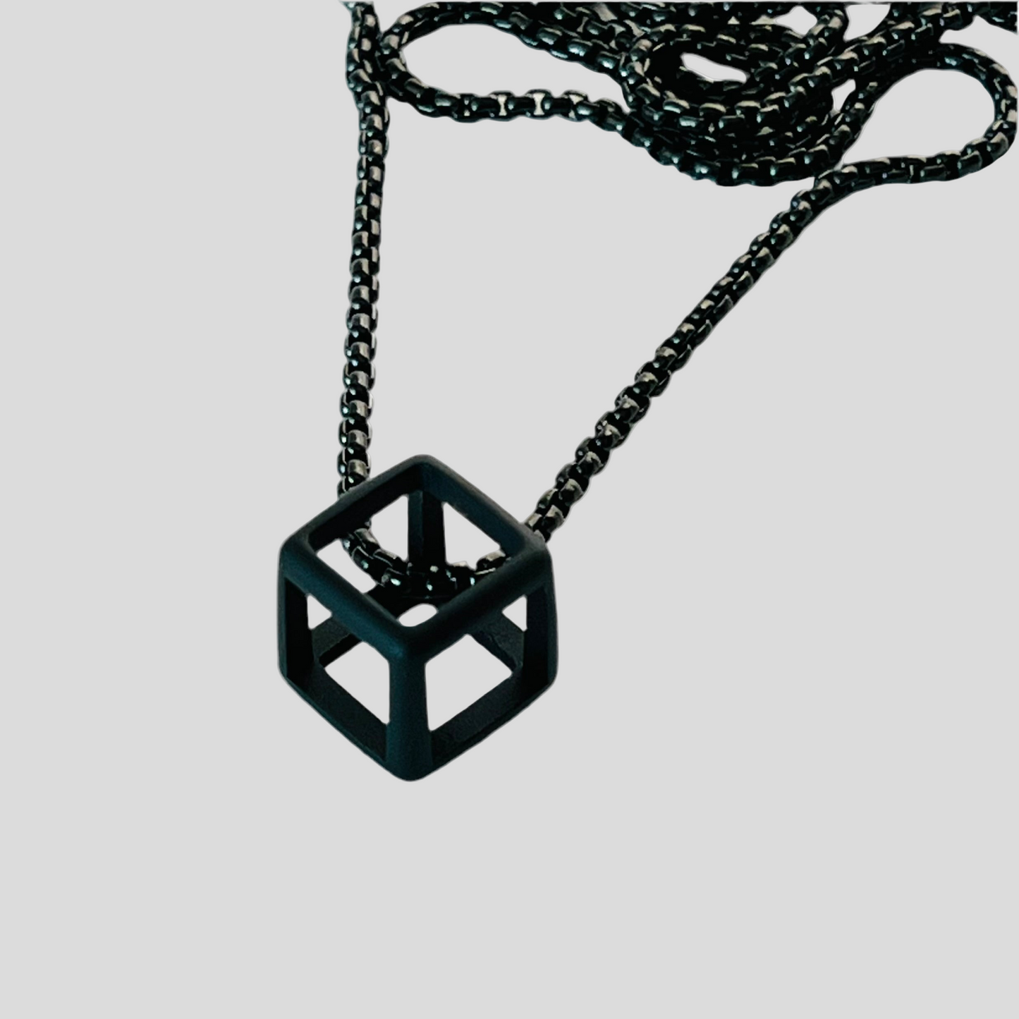 Obsidian Cube Necklace - Mário Britto