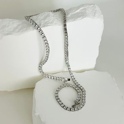 Gilded Tennis Necklace