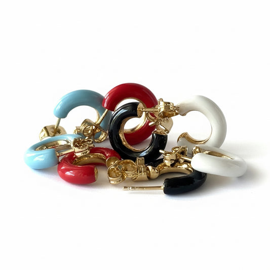 Mini Post-Back Hoops - Francesca Bianchi Design