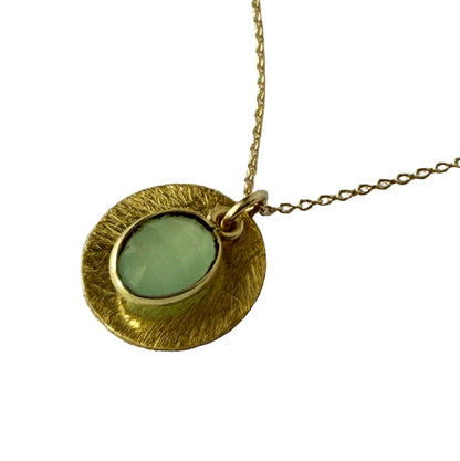 Halo Gemstone Necklace – by Tsakalos Jewellery, Greece