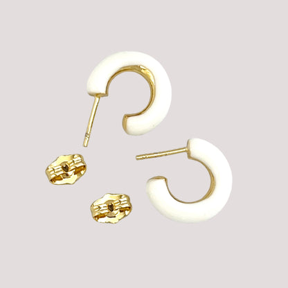 Mini Post-Back Hoops - Francesca Bianchi Design