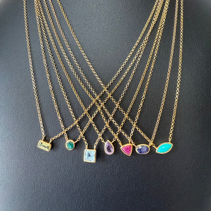 Solo Gem Necklace – by Tsakalos Jewellery, Greece