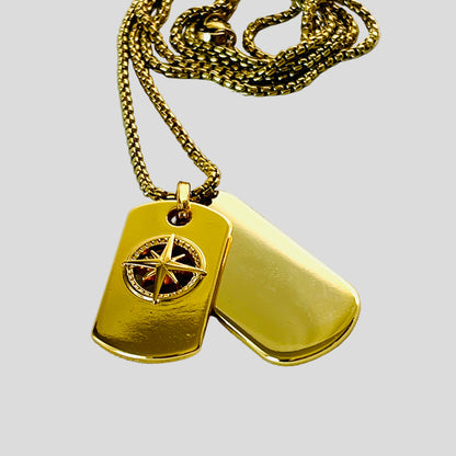 Horizon Dog Tag Necklace- by Mário Britto