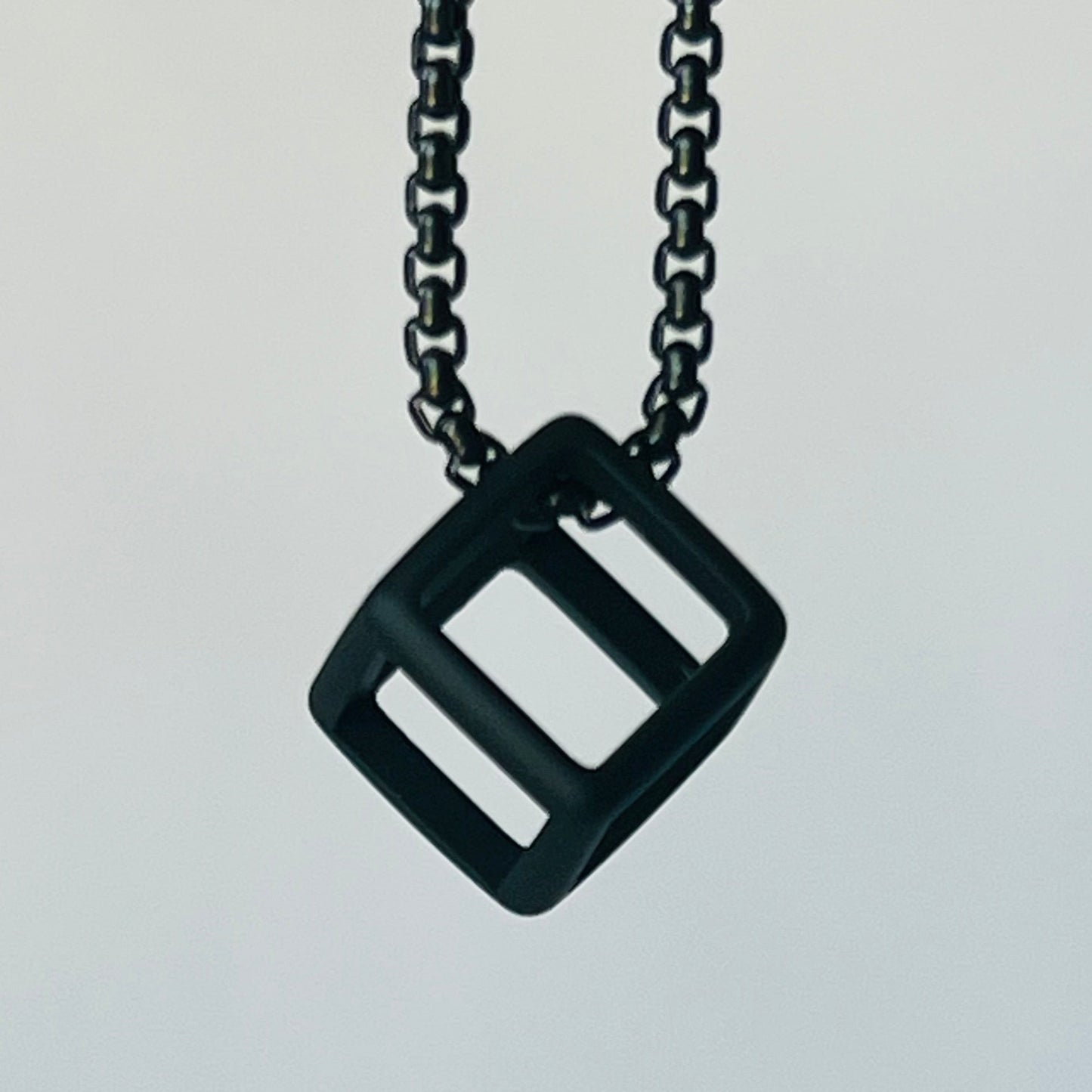 Obsidian Cube Necklace - Mário Britto