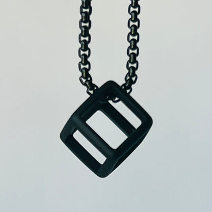 Obsidian Cube Necklace - Mário Britto