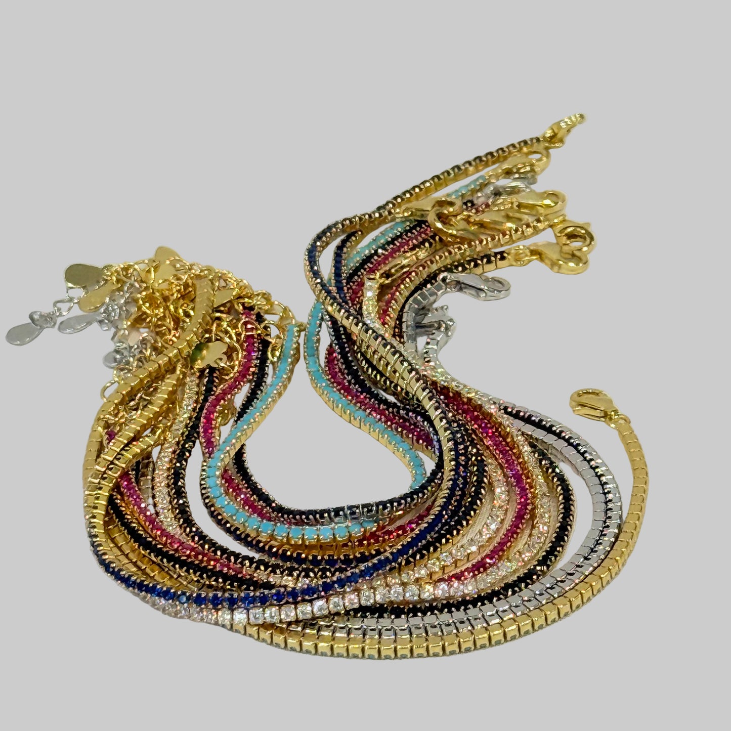 1mm Micro CZ Tennis Bracelet