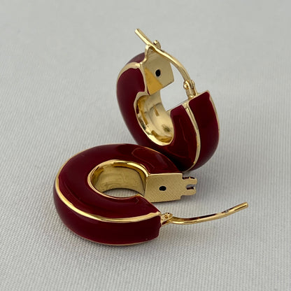 Mini Puffy Huggie Earrings - Francesca Bianchi Design