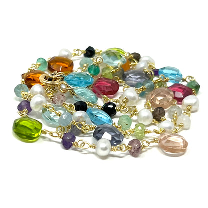 The Confetti Wire Wrap Necklace