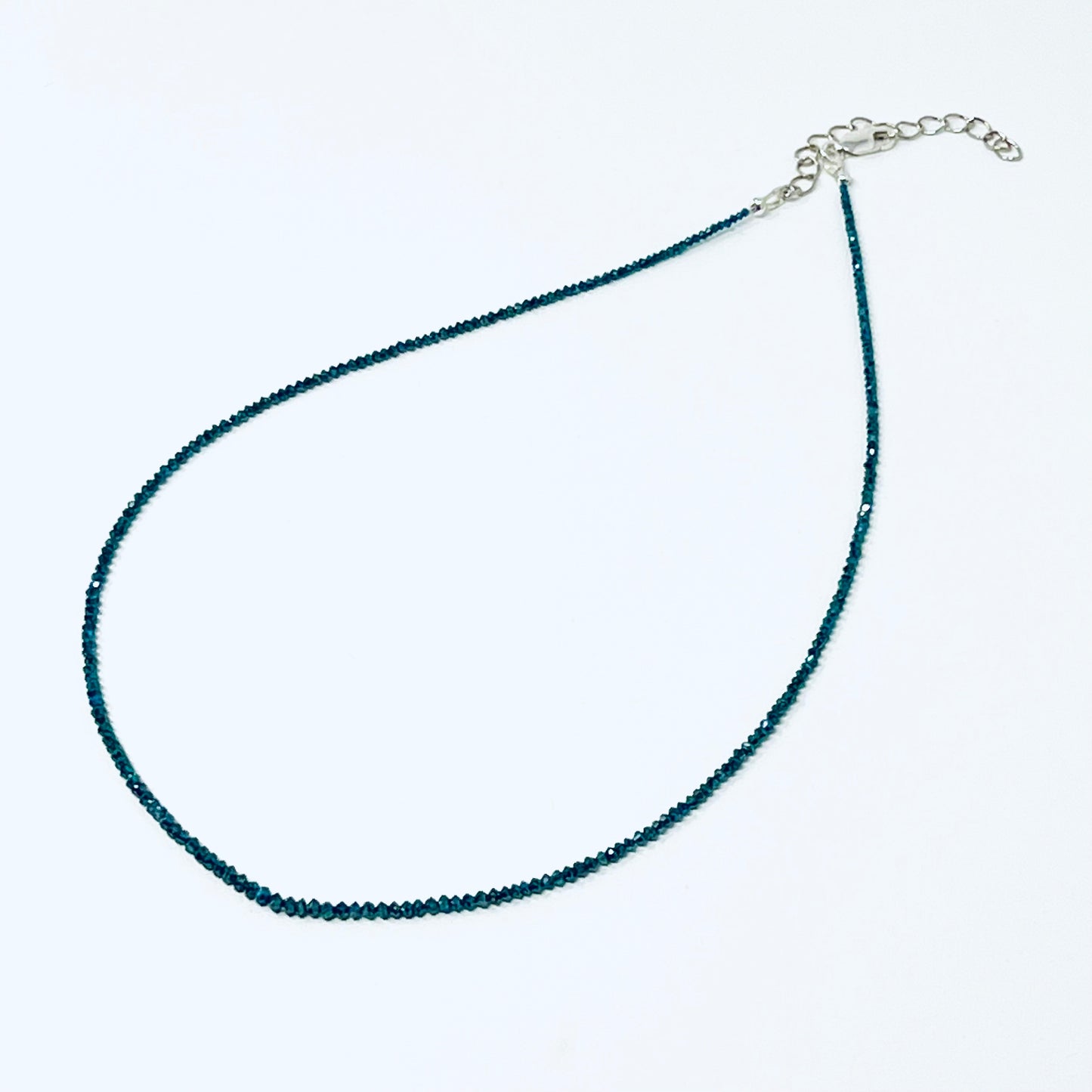 Ocean Blue Diamond Candy Necklace