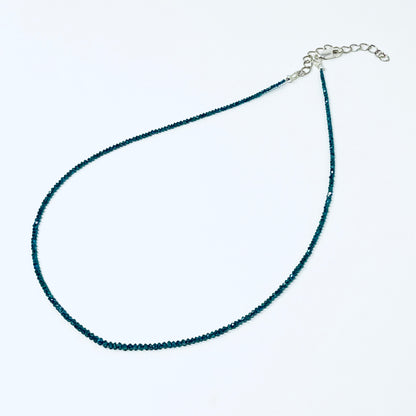 Ocean Blue Diamond Candy Necklace