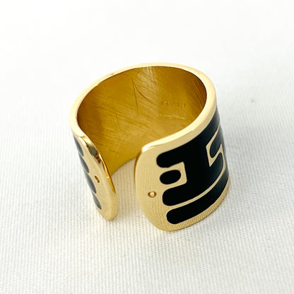 The Greek Enamel Cigar Ring - Francesca Bianchi Design