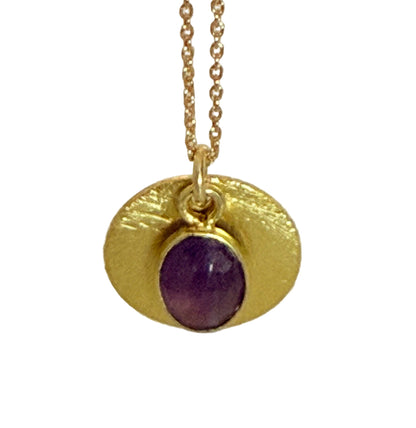 Halo Gemstone Necklace – by Tsakalos Jewellery, Greece