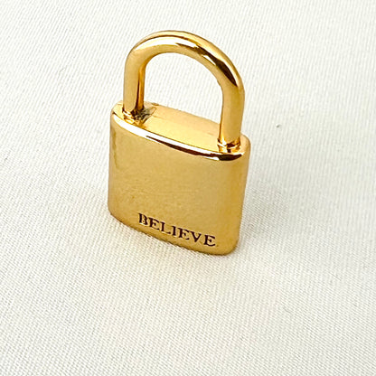 Believe Lock Charm