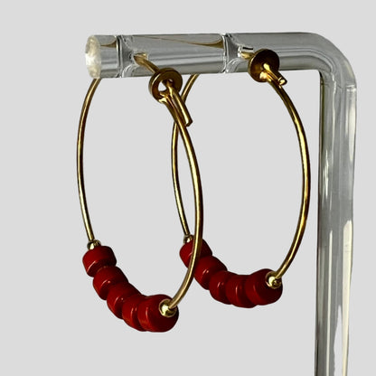 Rondello Hoop Earrings – by KreionLab, Sicily