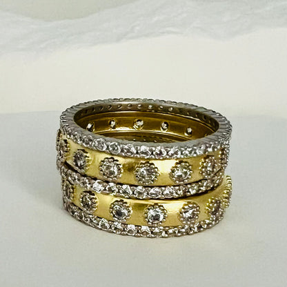 Luxe Spark Stacking Ring Set