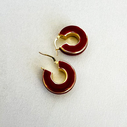 Mini Puffy Huggie Earrings - Francesca Bianchi Design