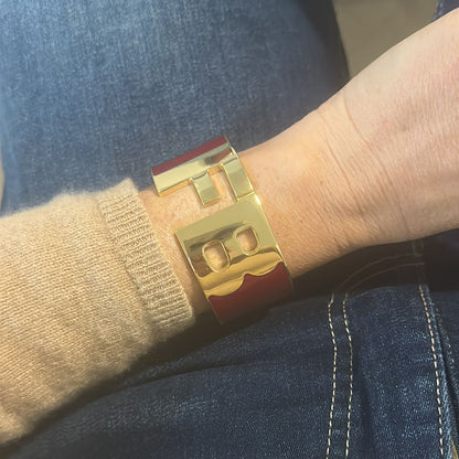 The Only Yours Bangle – Custom Enamel Initial Bracelet