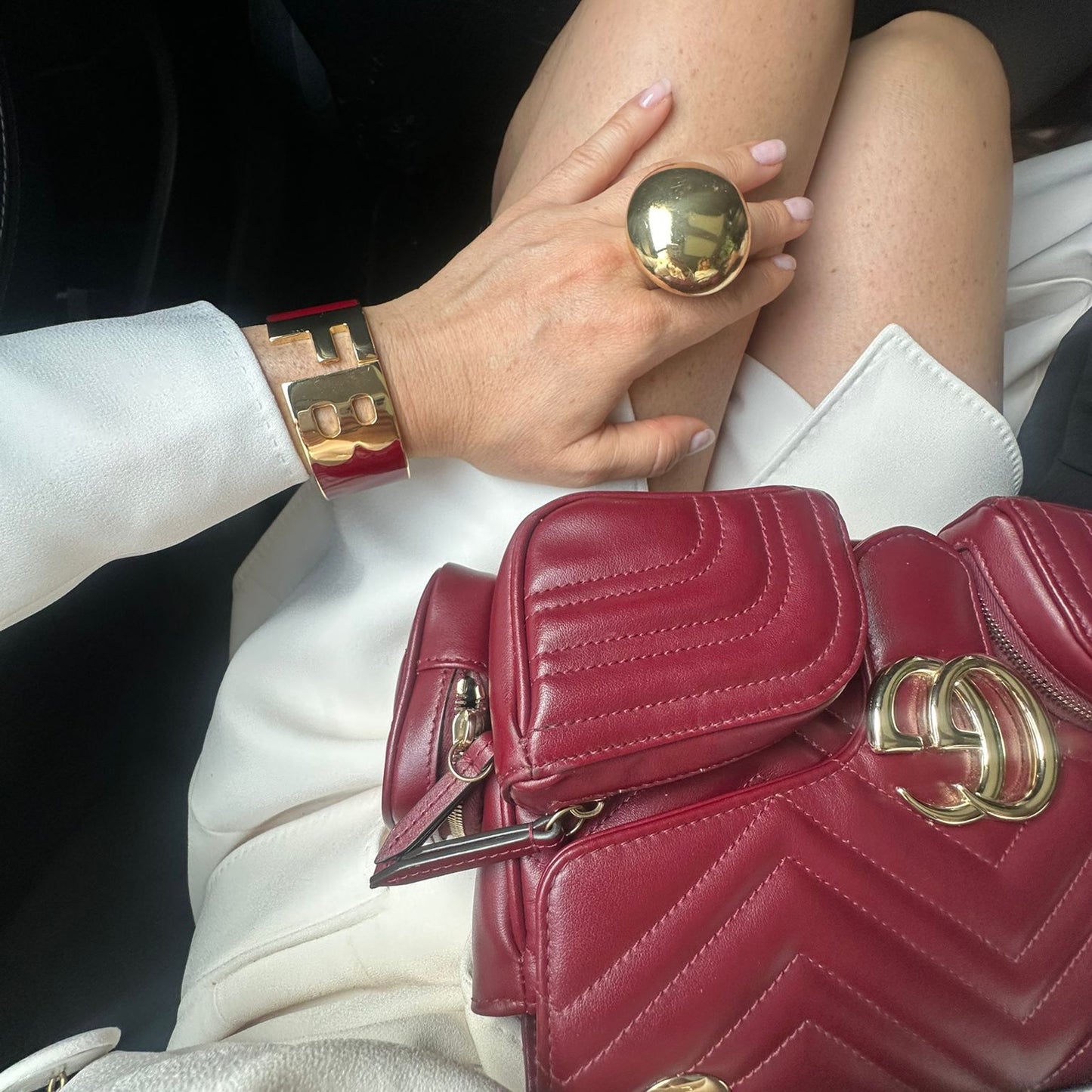 The Only Yours Bangle – Custom Enamel Initial Bracelet