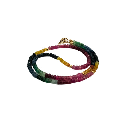 Ruby Emerald Sapphire Candy Necklace