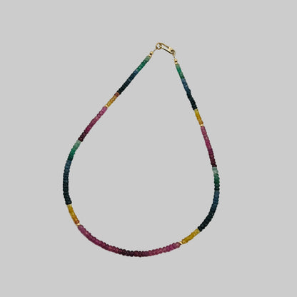 Ruby Emerald Sapphire Candy Necklace