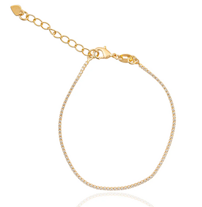 1mm Micro CZ Tennis Bracelet