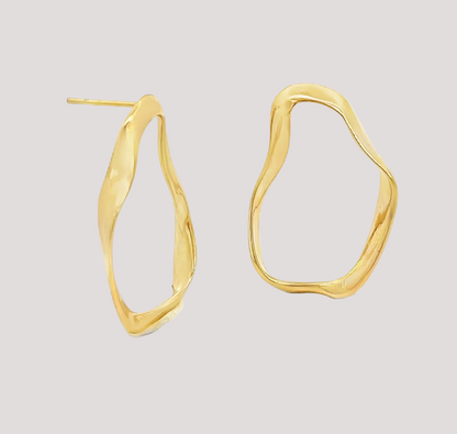 Abstract Oval Earrings
