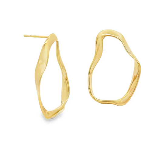 Abstract Oval Earrings