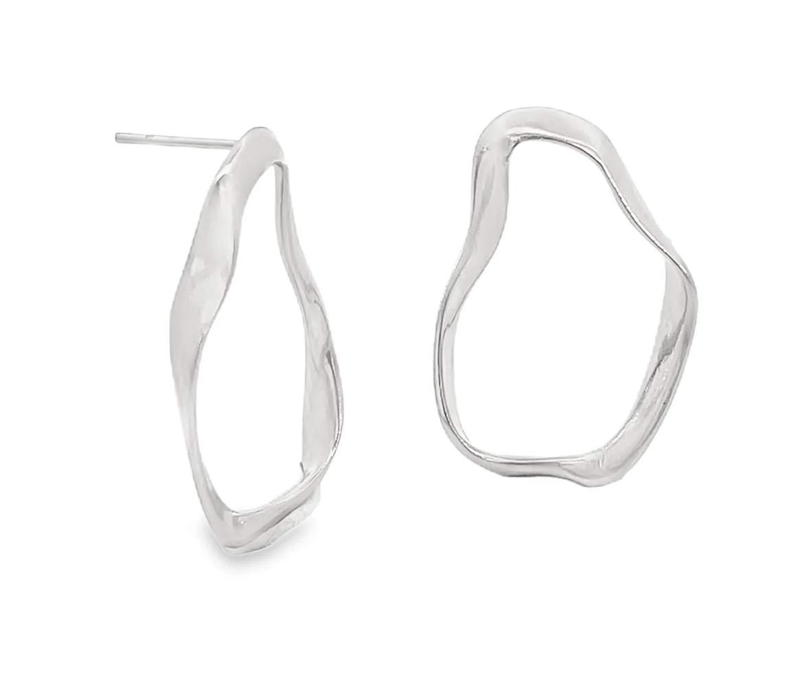 Abstract Oval Earrings