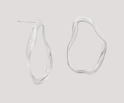 Abstract Oval Earrings