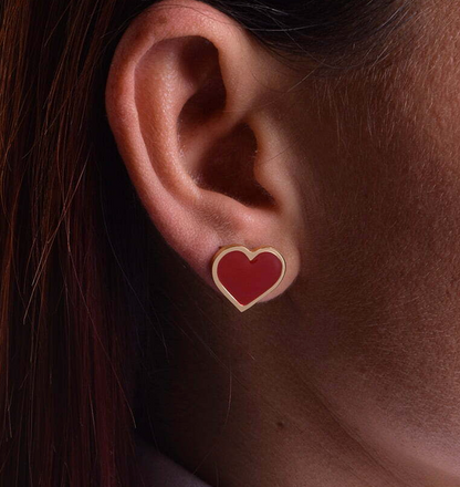Heart Stud Earrings