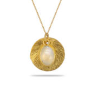 Halo Gemstone Necklace – by Tsakalos Jewellery, Greece